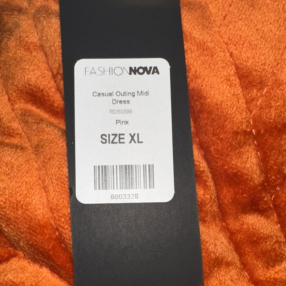 NWT XL Pink Sleeveless Ribbed Dress - Picture 4 of 4